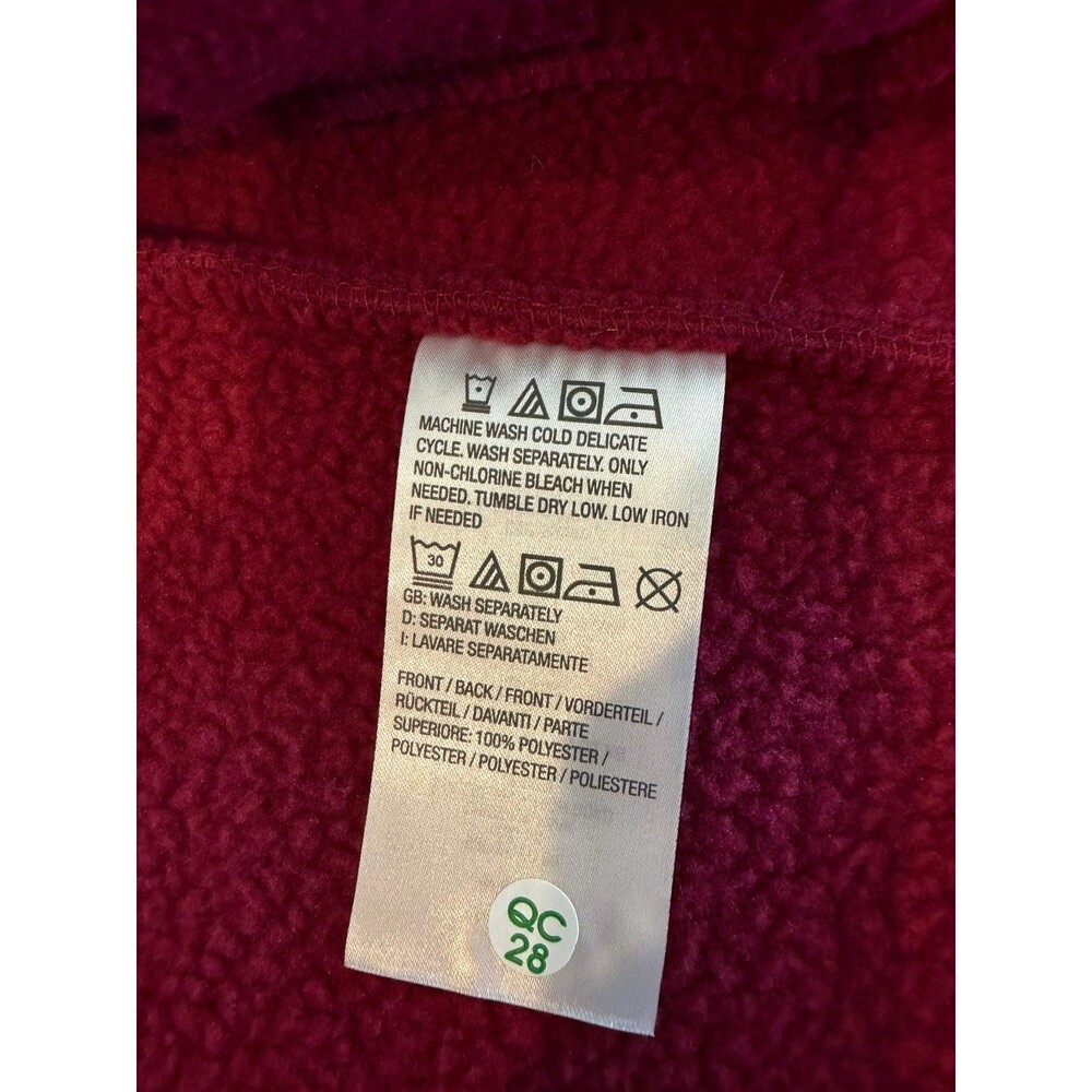 d&co. denim + company Women's Red Full Zip Button Mid-Length Jacket Lined M - Picture 3 of 4